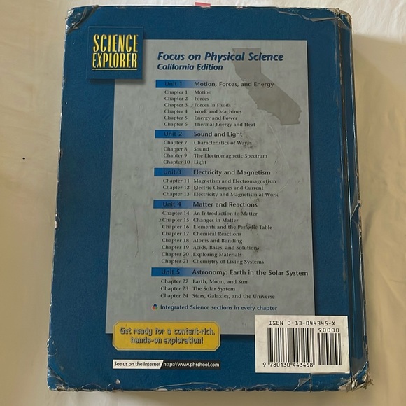 Science Explorer Prentice Hall Focus on Physical Science Textbook Hardcover - Picture 2 of 3